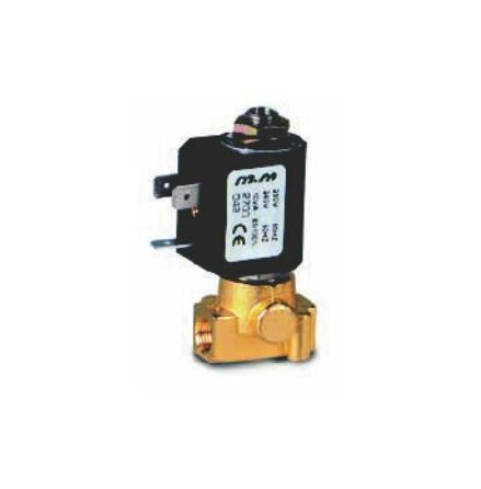 3/2-vgs Magnetventil 1/8" NC Direktverkande Mssing 230VAC Flde: 1,0 l/min Tryck: 0-10 bar (rotork / m&m B397CVC2700)